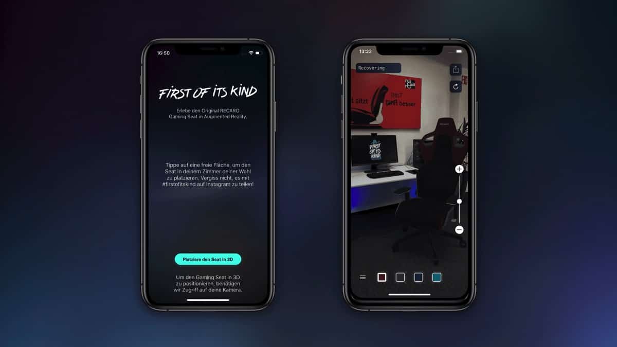 Augmented Reality RECARO AR App