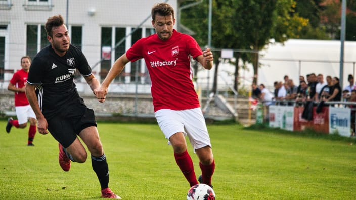 Trikotsponsoring Fußballspiel SV Eberhardzell