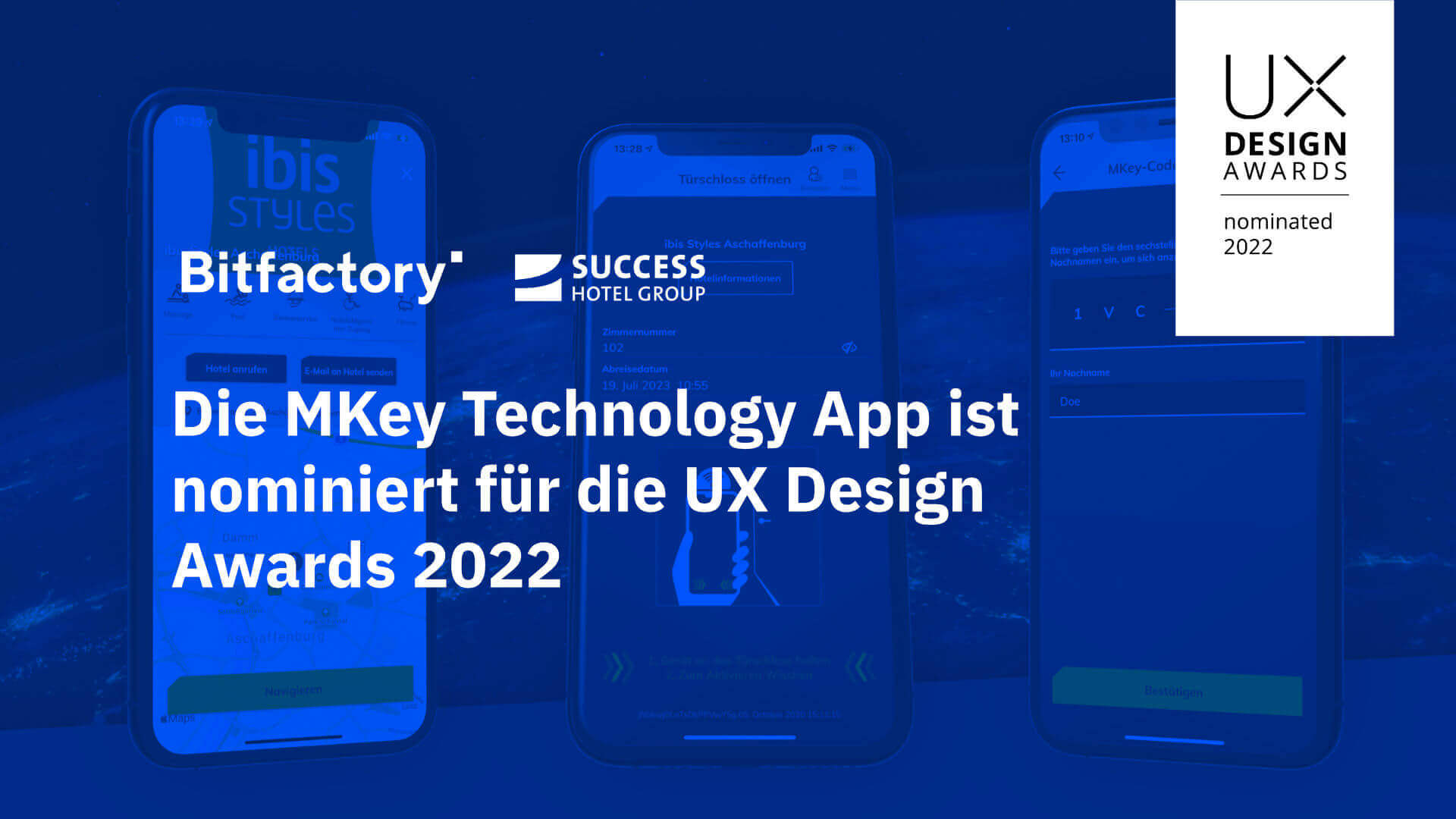MKey Technology App ist nominiert für den UX Design Award 2022