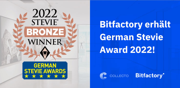 Bitfactory gewinnt German Stevie Award 2022