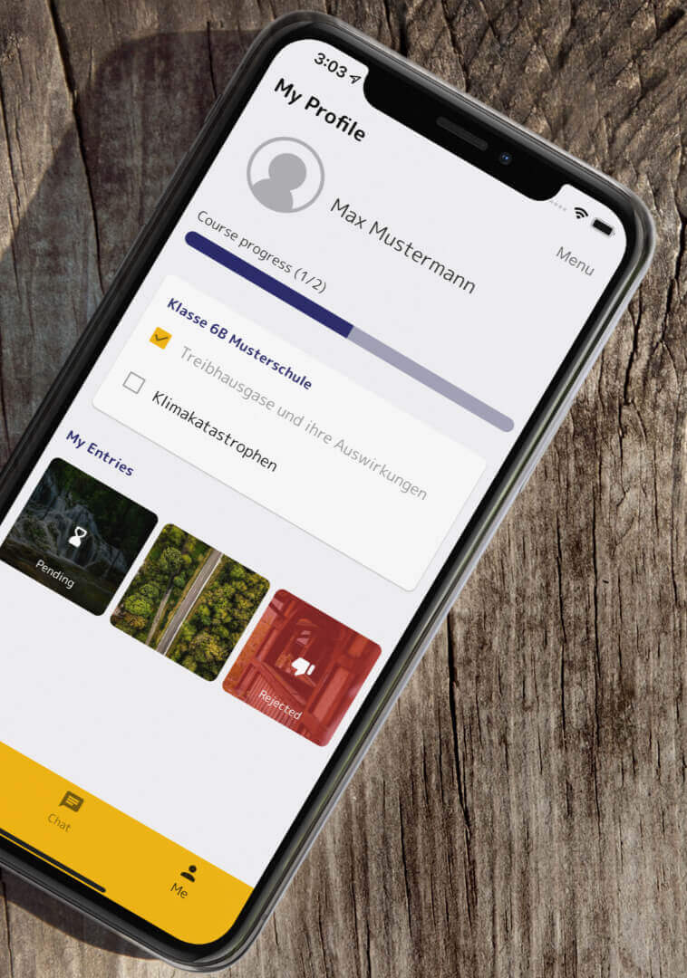 Vorschau der Klim:ReAction App