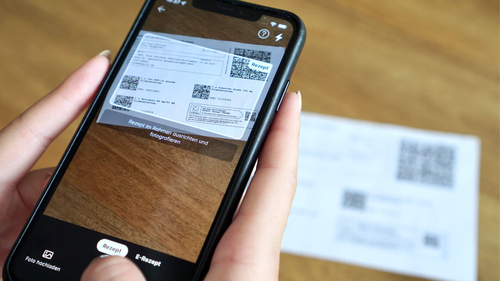 e-Rezept scannen mit dem Rezeptscanner auf dem iPhone